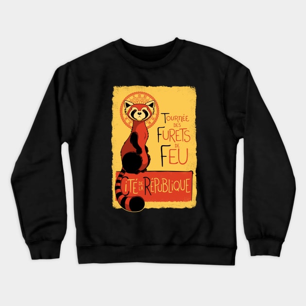 Les Furets de Feu Crewneck Sweatshirt by adho1982